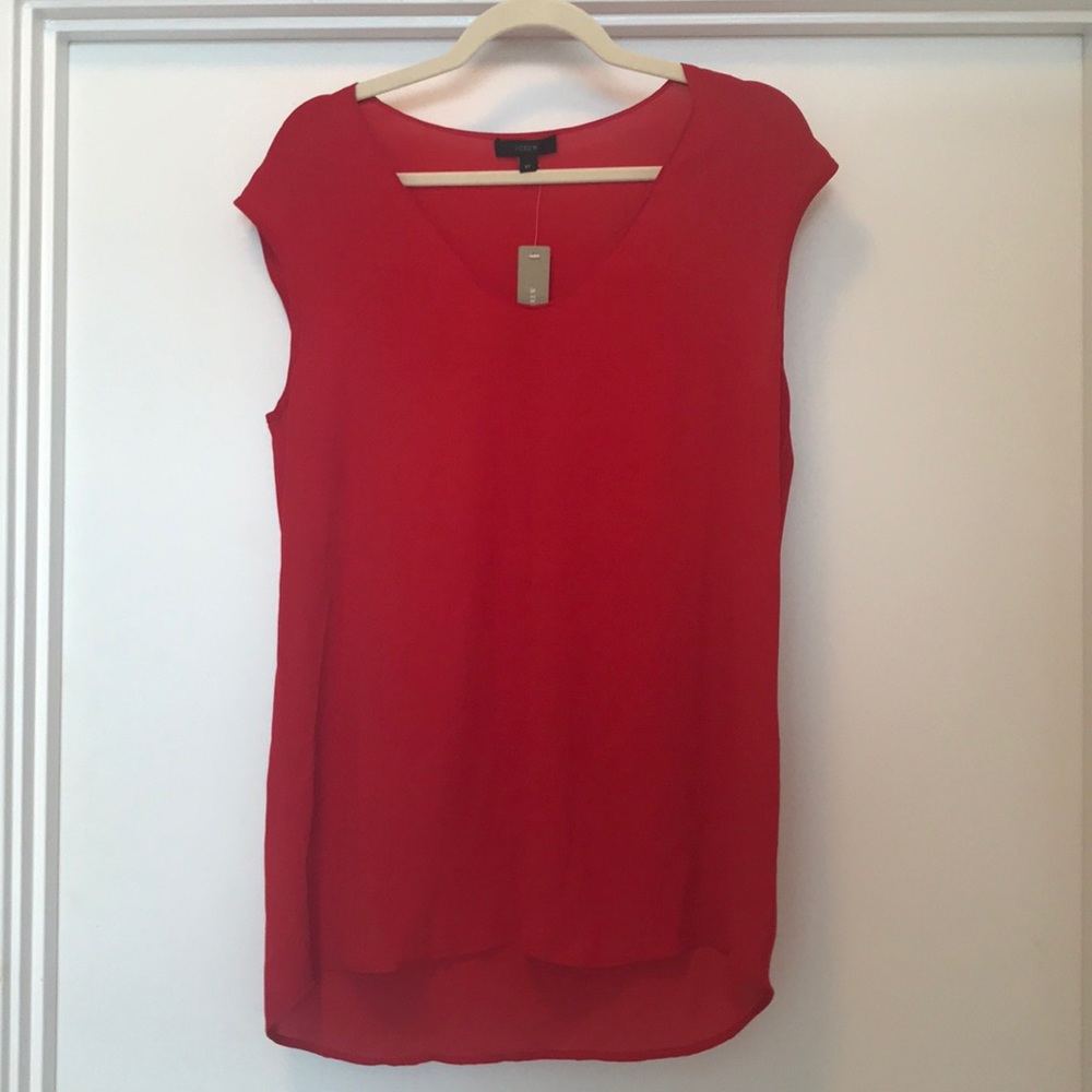 Jcrew cap sleeve top 8 TALL